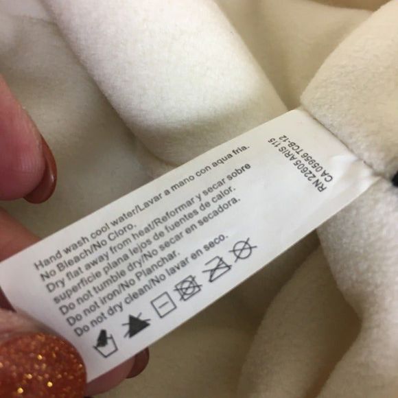 Warm Ivory Pleated Faux Fur Bucket Hat womens Winter Fabric Vintage White - Picture 8 of 9